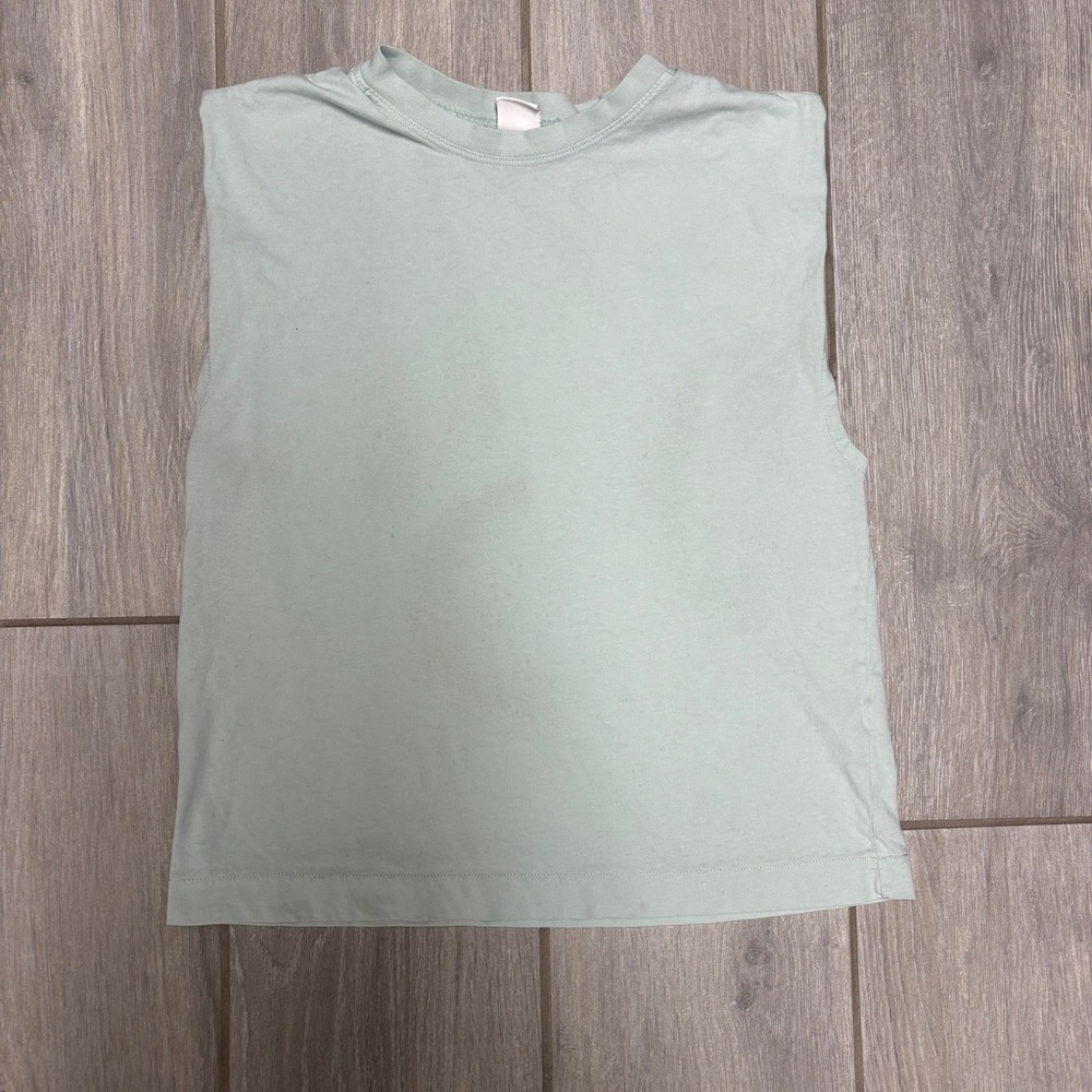H&M Sleeveless Oversized T-Shirt – Mint | Size Small